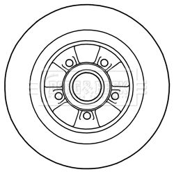 BORG & BECK Тормозной диск BBD5974S